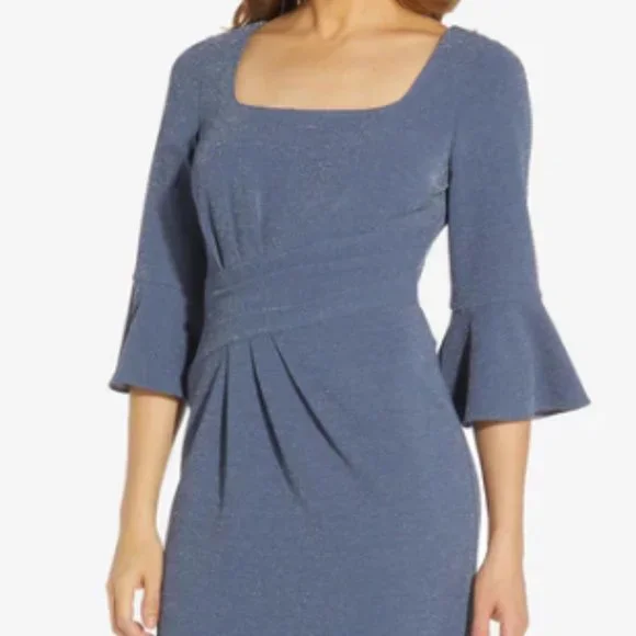 knee length dresses for ladies Adrianna Papell 91898900 - Long A-Line Dress